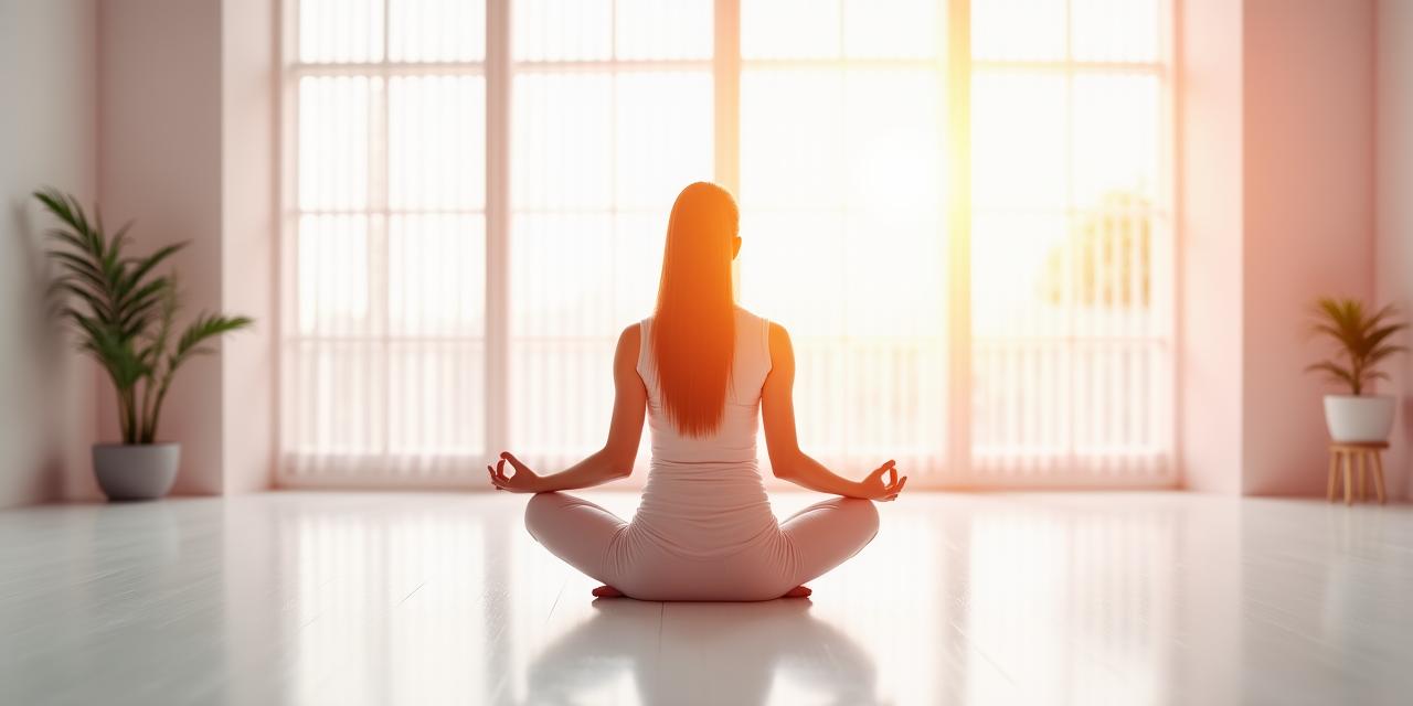 Spokojna osoba medytująca, symbolizująca bezpieczeństwo i spokój ducha